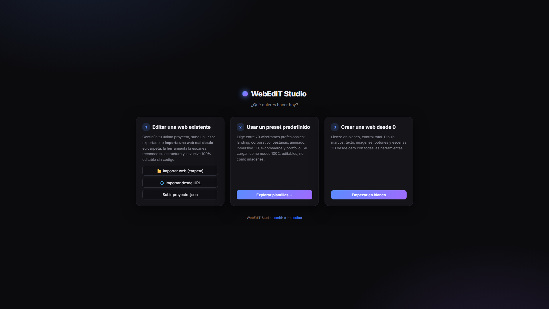 WebEdit Studio Visual Architecture